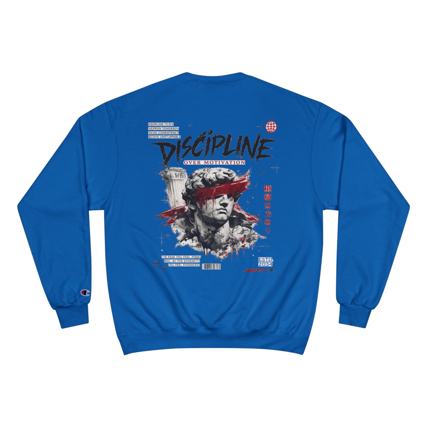 Discipline Graphic Sweatshirt — Samurai Motivational Crewneck