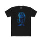 Glowing Blue Tiger Tee, Unisex Cotton Crew Shirt, Animal Lover Gift, Graphic T-Shirt, Streetwear Style, Cool Casual Wear