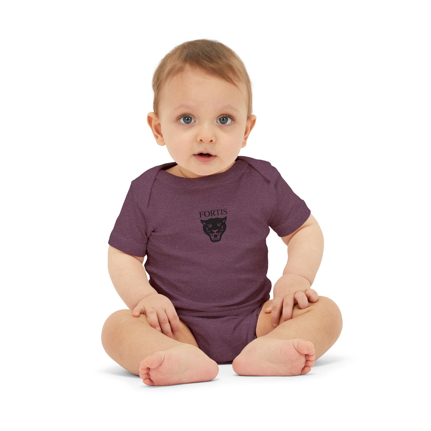 Fortis Panther Infant One-Piece Bodysuit – Cute Minimal Baby Onesie