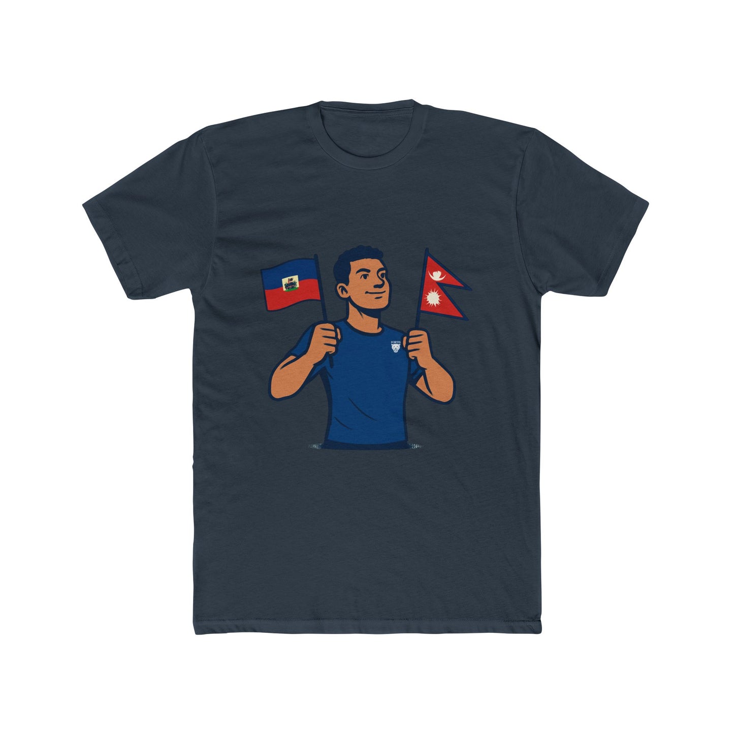 Unisex Cotton Crew Tee with Diverse Flags Design, Perfect for Pride, Cultural Events, Casual Outfits, Gifts, Travel Enthusiasts