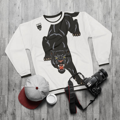 Panther Graphic Sweatshirt – Vintage Black Panther All-Over Print