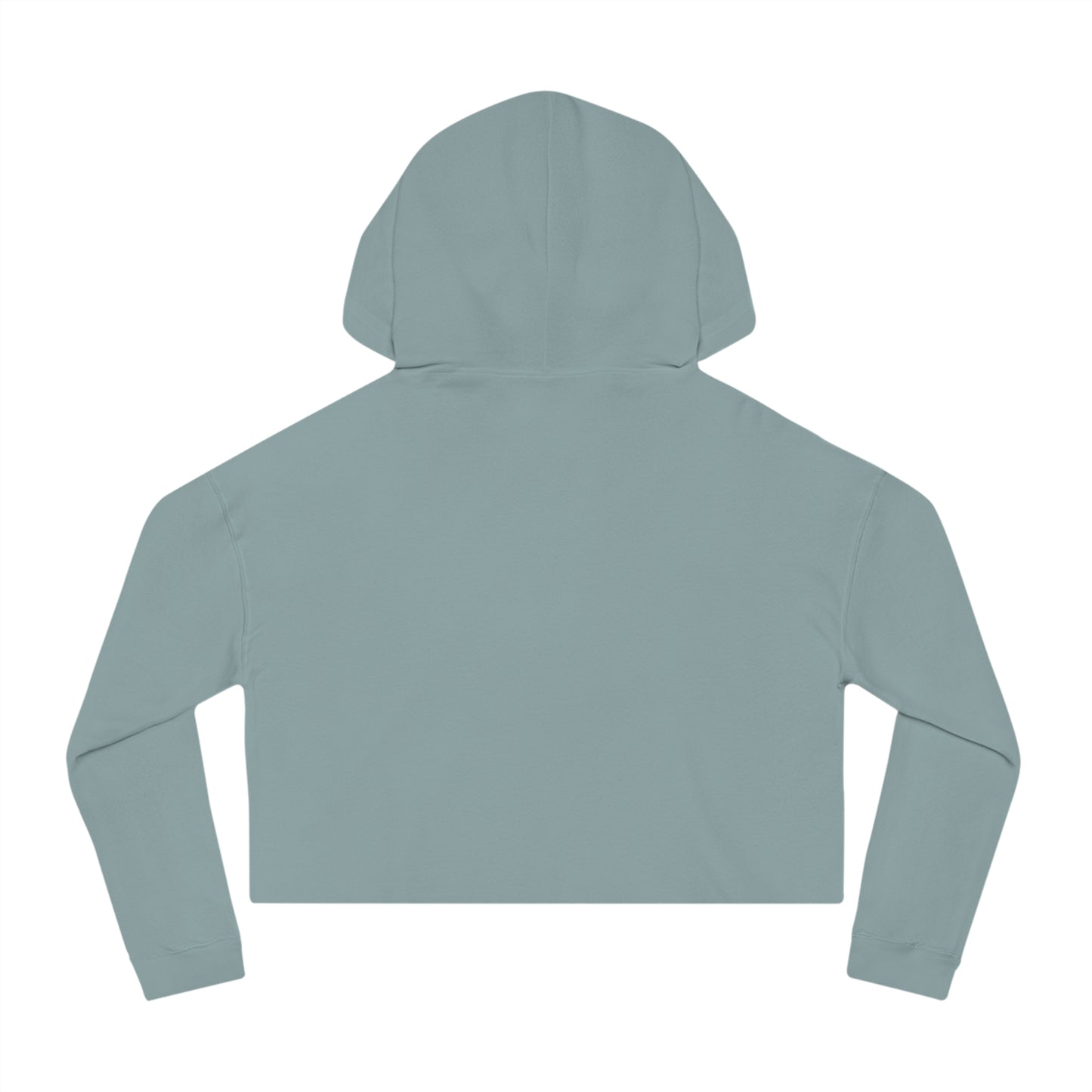 Cropped Hoodie — "Chameli" Script Crown Logo Women’s Hooded Sweatshirt
