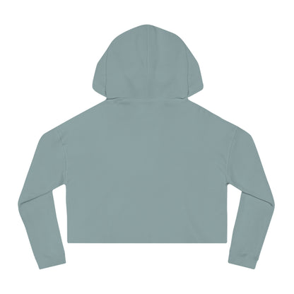 Cropped Hoodie — "Chameli" Script Crown Logo Women’s Hooded Sweatshirt
