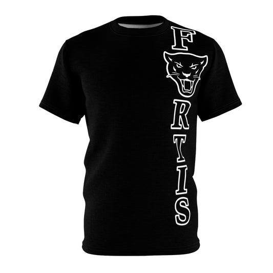 Vertical Panther Varsity Tee — "FURTIS" Side-Panel Graphic Shirt