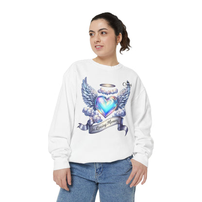 Memorial Angel Heart Sweatshirt — "In Loving Memory" Tribute Crewneck