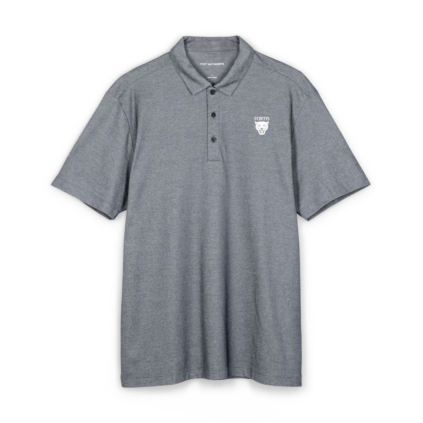 Forks High School Panther Logo Polo Shirt – Embroidered Left Chest