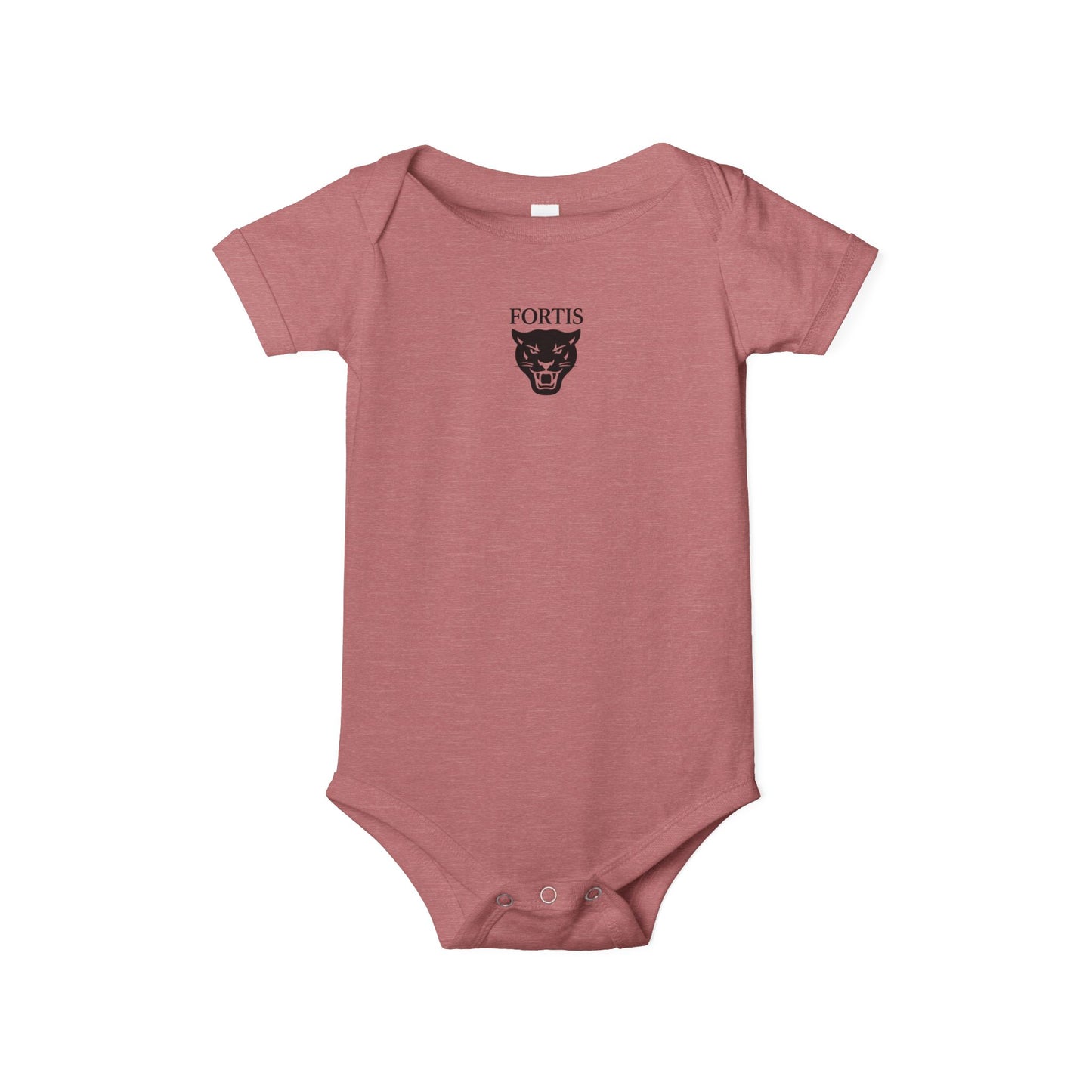 Fortis Panther Infant One-Piece Bodysuit – Cute Minimal Baby Onesie