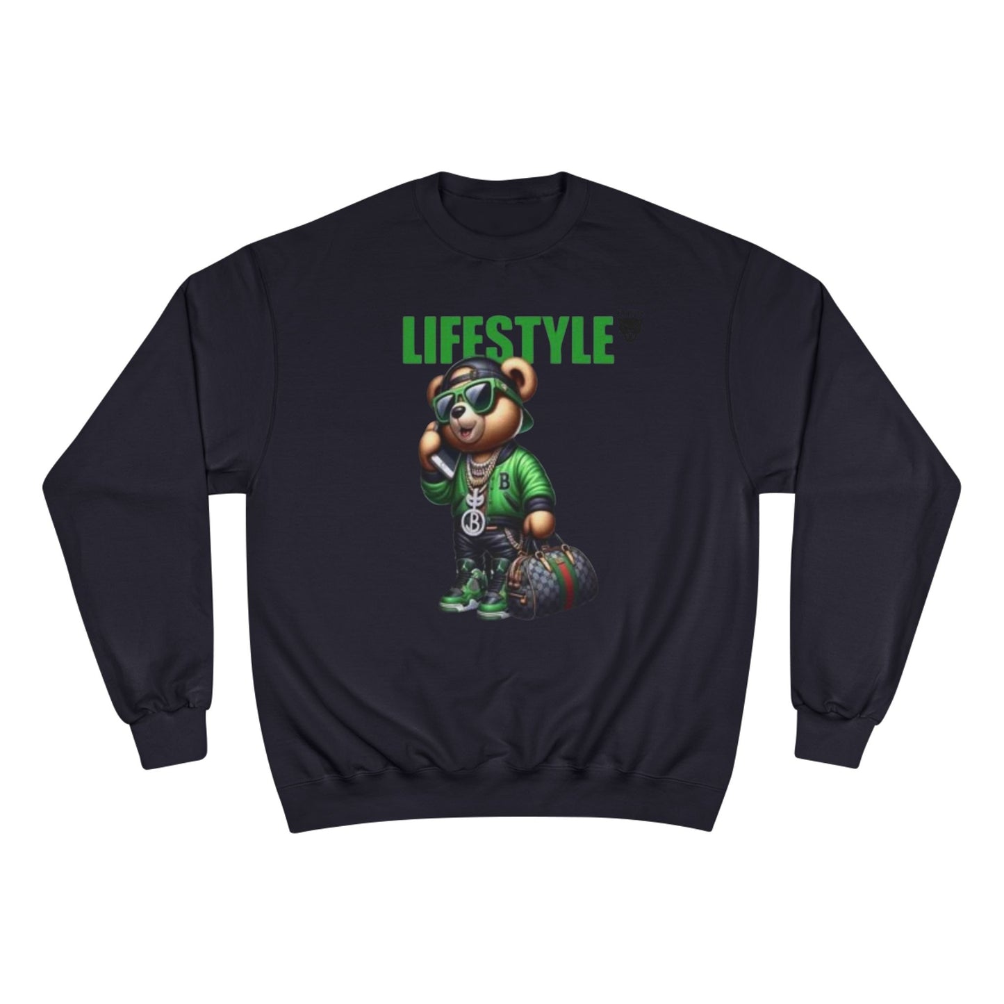 Lifestyle Bear Sweatshirt — Urban Streetwear Champion Crewneck