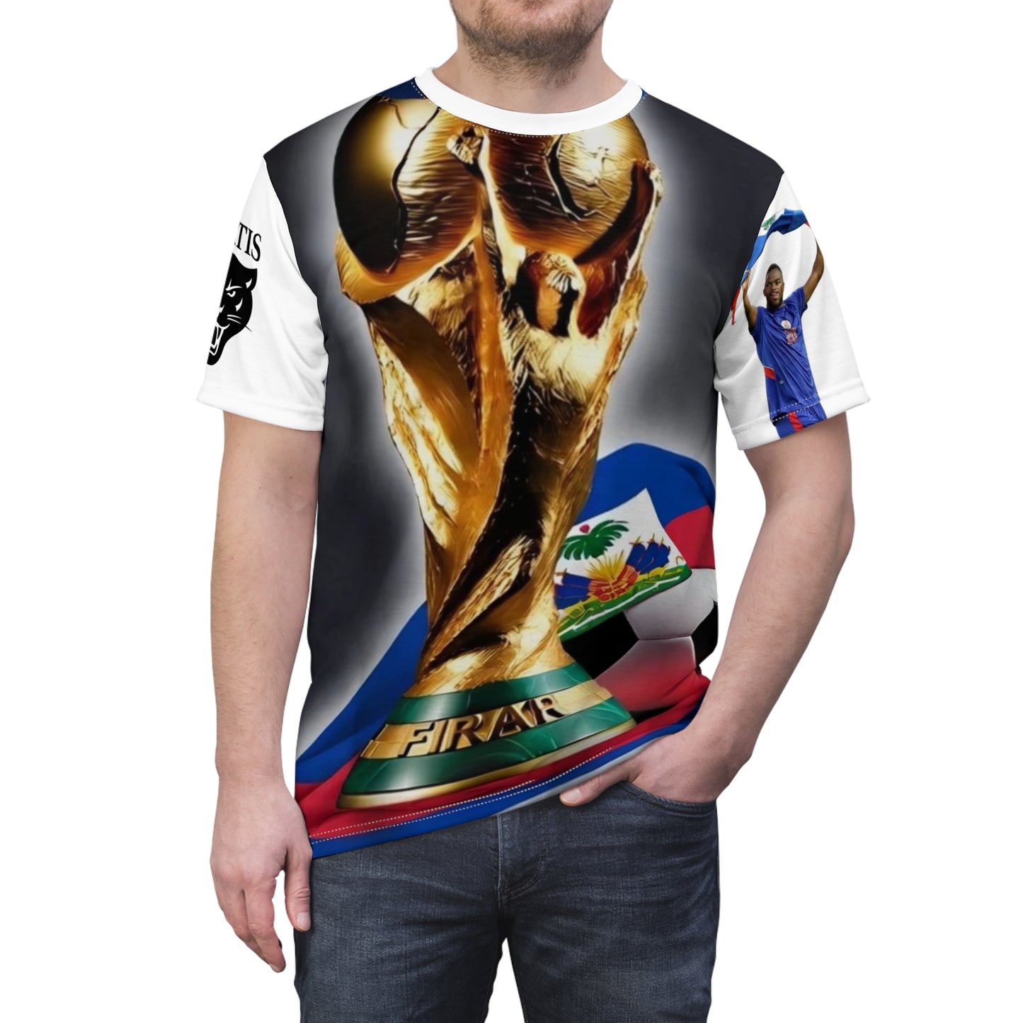 Haiti World Cup Soccer Trophy Tee