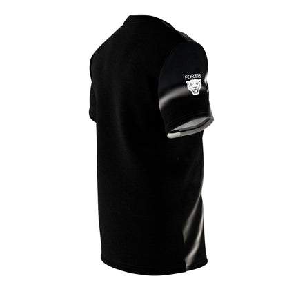 Fortis Metallic Logo Tee — All-Over Print Cut & Sew Shirt