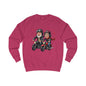 Couple Motorcycle Ride Sweatshirt - Cute Biker Couple with Hearts