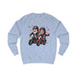 Couple Motorcycle Ride Sweatshirt - Cute Biker Couple with Hearts