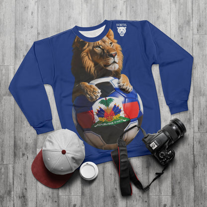 Haiti Lion Soccer Sweatshirt — Haitian Flag Football Crewneck