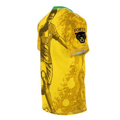 Brazil CBF Soccer T‑Shirt with Christ the Redeemer Graphic