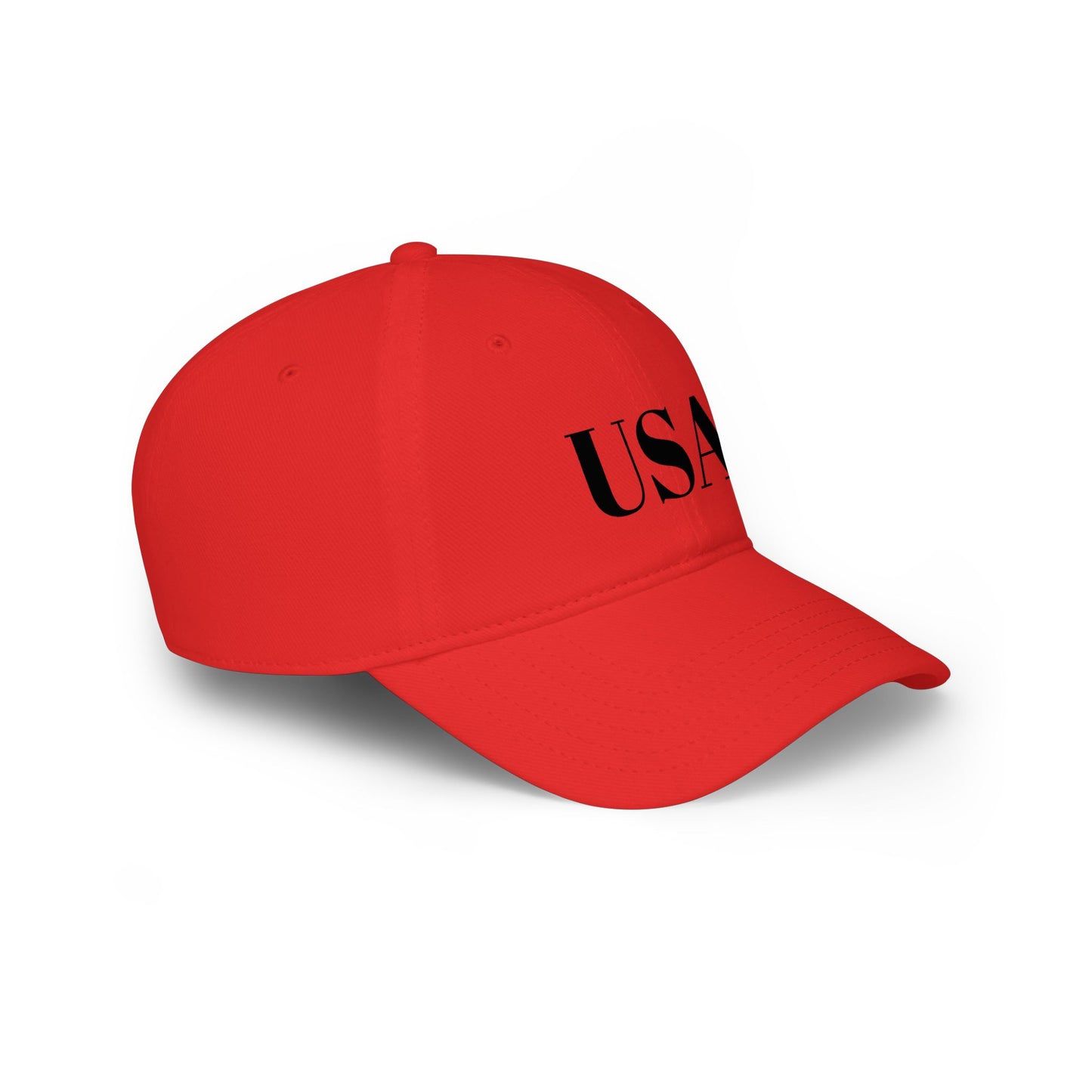 USA Low Profile Baseball Cap — Patriotic Red Hat for 4th of July & Everyday Wear