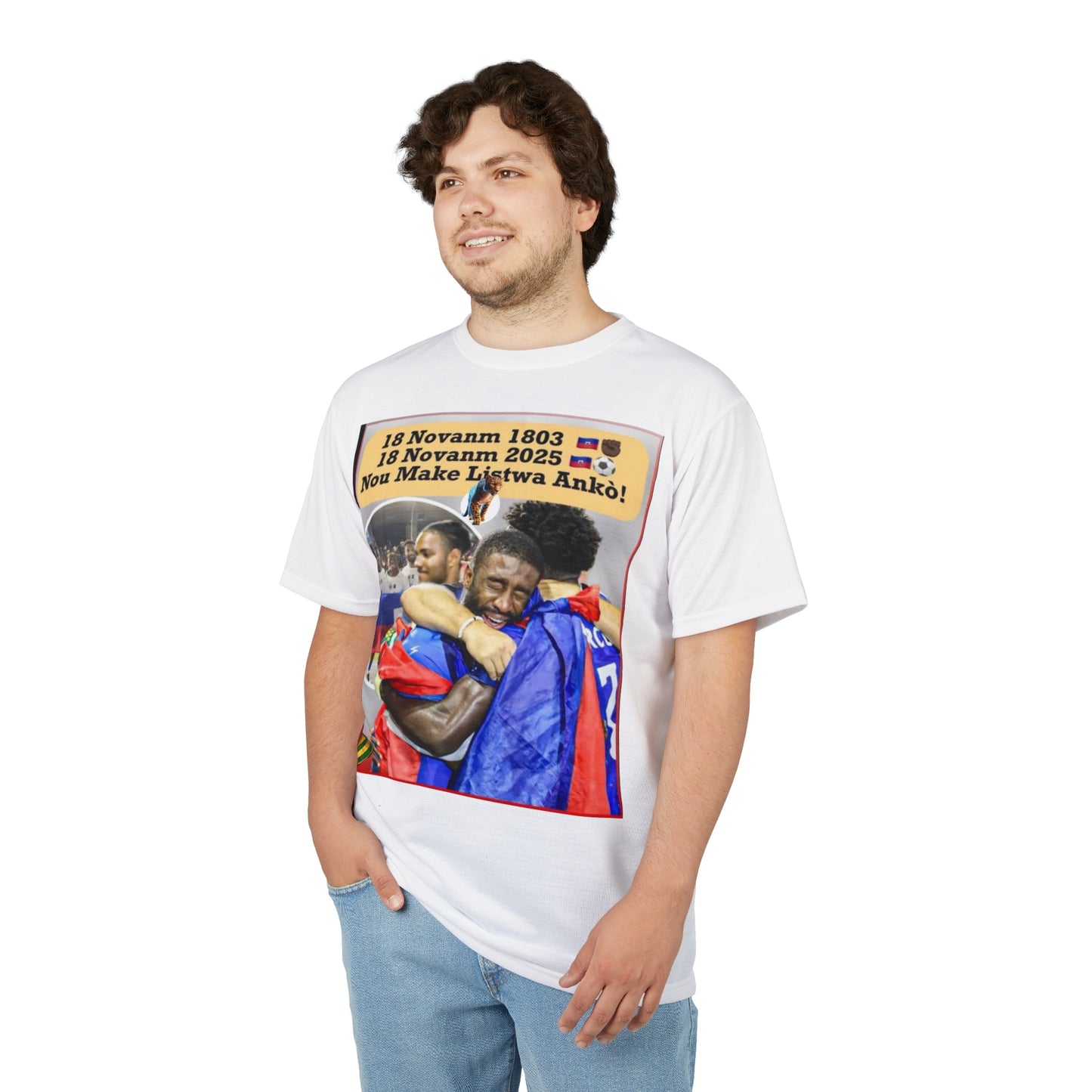 Haitian Independence Celebration T‑Shirt — '18 Novanm 1803 / 18 Novanm 2025' Design