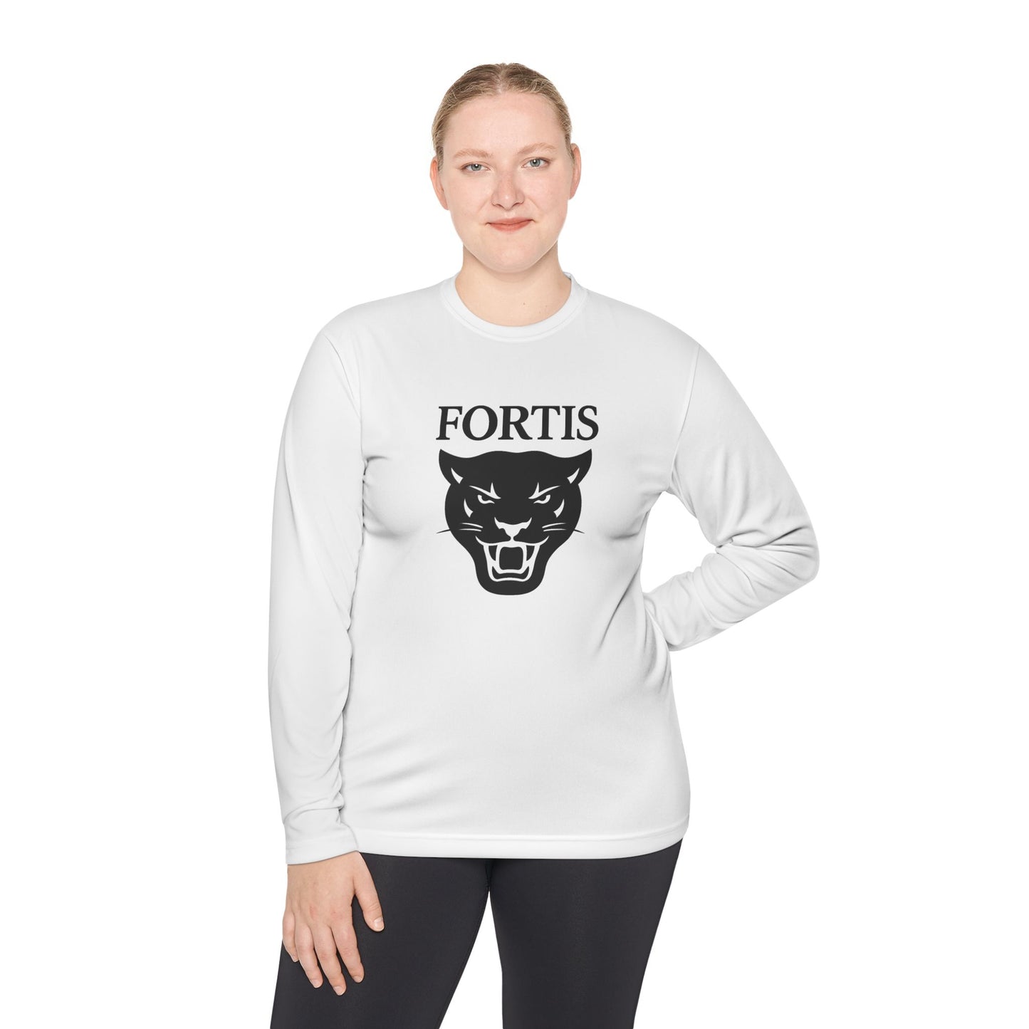Fortis Panther Long Sleeve Tee — Athletic Mascot Graphic Shirt