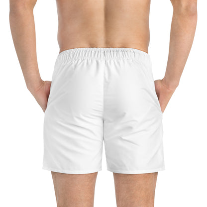 Fierce Tiger Print Swim Trunks, Beach Shorts, Men's Summer Swimwear, Vacation Essentials, Pool Party Gear, Unique Gift