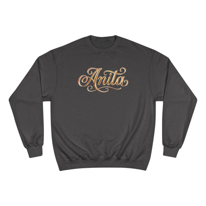 Personalized 'Anita' Script Sweatshirt - Elegant Gold Name Crewneck