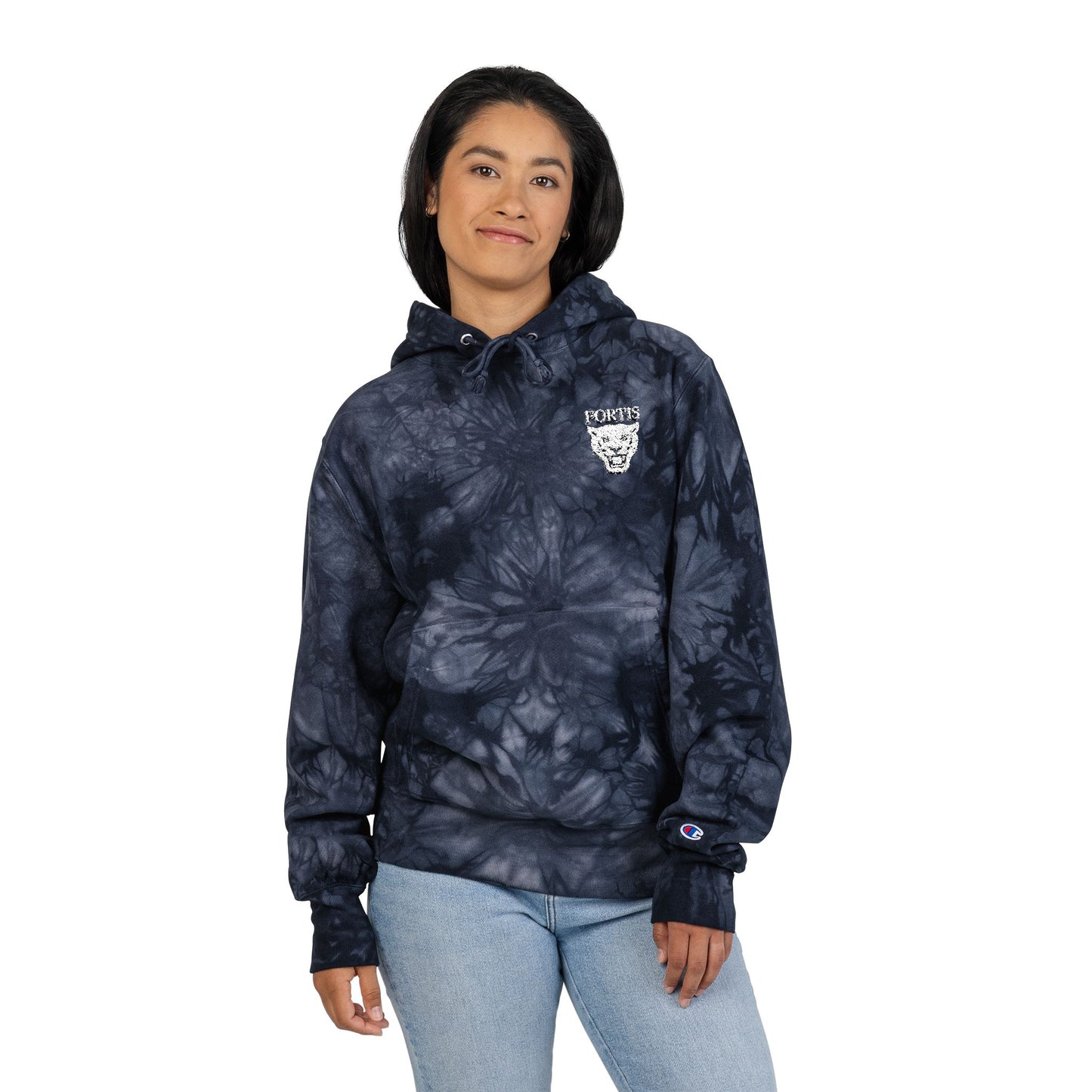 Unisex Tie-Dye Champion Hoodie with Embroidery, Trendy Tie-Dye Pullover, Cozy Streetwear, Perfect Gift for Friends, Casual Style Layer [...]