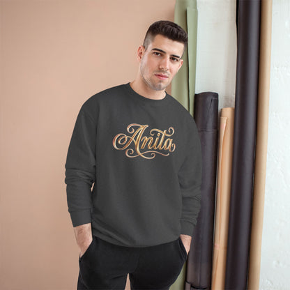 Personalized 'Anita' Script Sweatshirt - Elegant Gold Name Crewneck