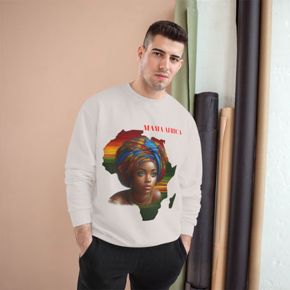 Mama Africa Sweatshirt — Afrocentric Map Portrait Crewneck