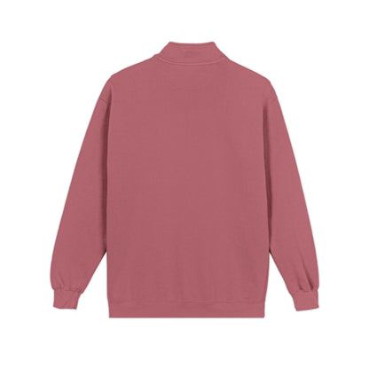 Quarter-Zip Sweatshirt with Small Chest Crest — Casual Pullover for Everyday Wear