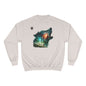 Wolf Silhouette Sweatshirt - Forest Night Nature Scene Crewneck