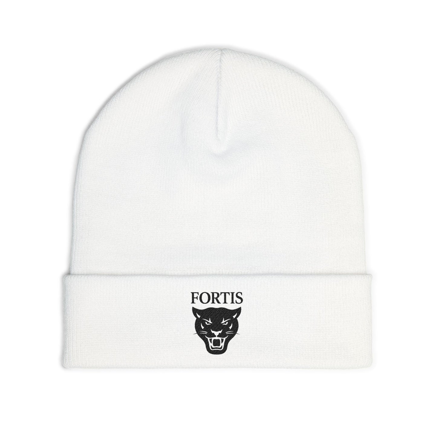 Embroidered Knit Beanie - Cozy Winter Hat, Gift for Him/Her, Stylish Accessory for Outdoors, Sports Events, Casual Wear