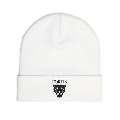 Embroidered Knit Beanie - Cozy Winter Hat, Gift for Him/Her, Stylish Accessory for Outdoors, Sports Events, Casual Wear