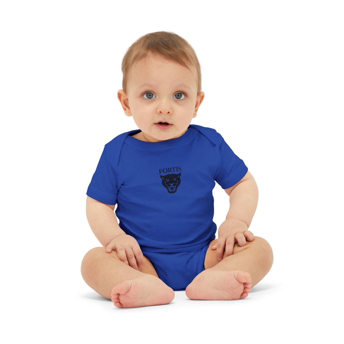 Fortis Panther Infant One-Piece Bodysuit – Cute Minimal Baby Onesie