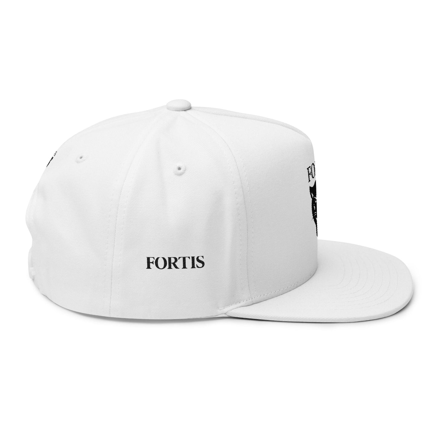 Fortis Panther Flat Bill Cap — Embroidered Snapback Hat