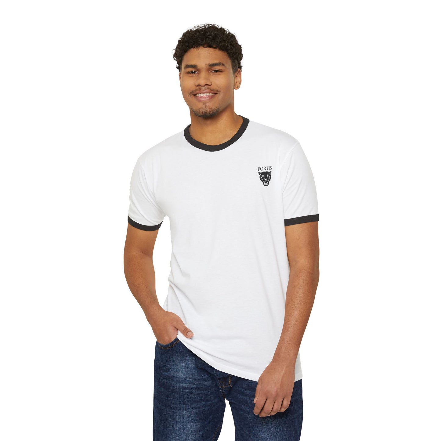 Unisex Cotton Ringer T-Shirt with Retro Design - Casual, Vintage Vibe, Perfect for Summer, Birthdays, Festivals, or Everyday Wear