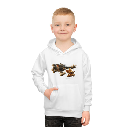 Kids' Hoodie — Playful Chase Character Design