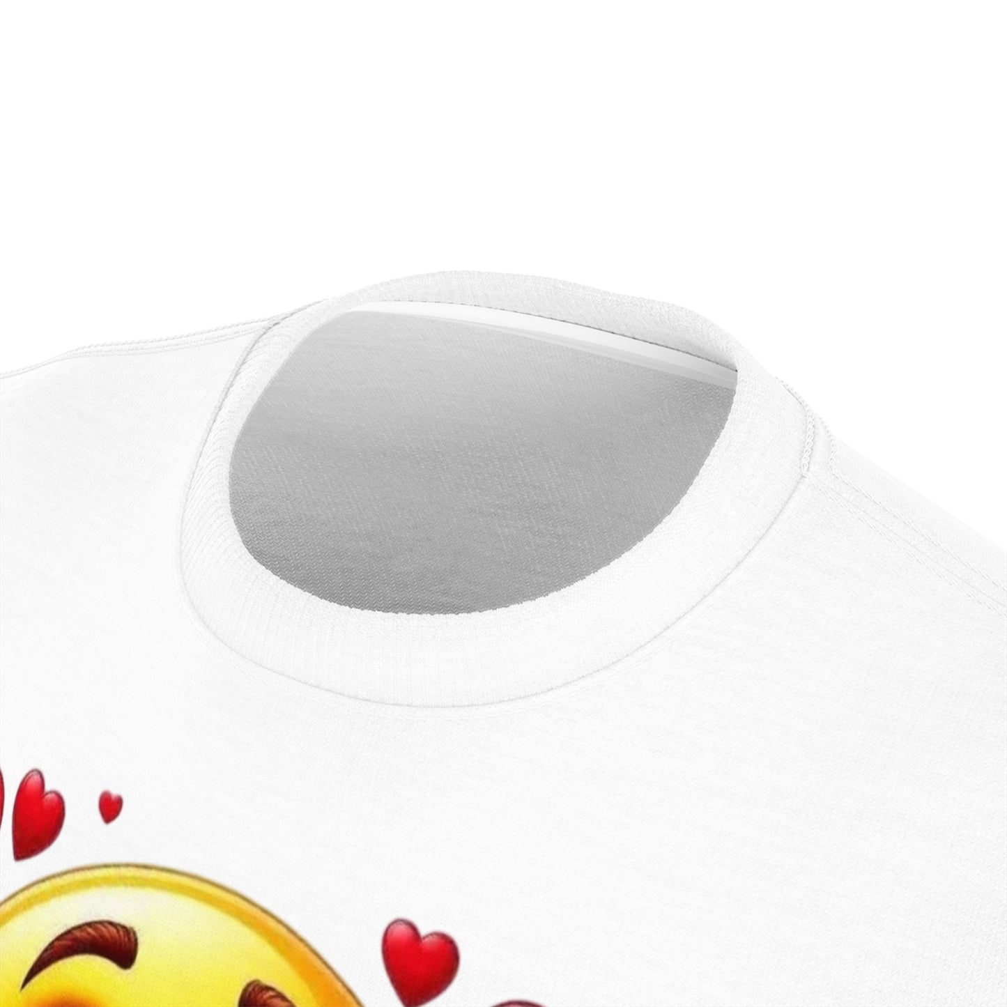 Valentine Emoji Tee — Smiling Emoji with Roses & Wine Gift T-Shirt