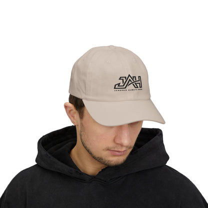 Dad Cap — Minimal 'JAH' Embroidered Logo Hat