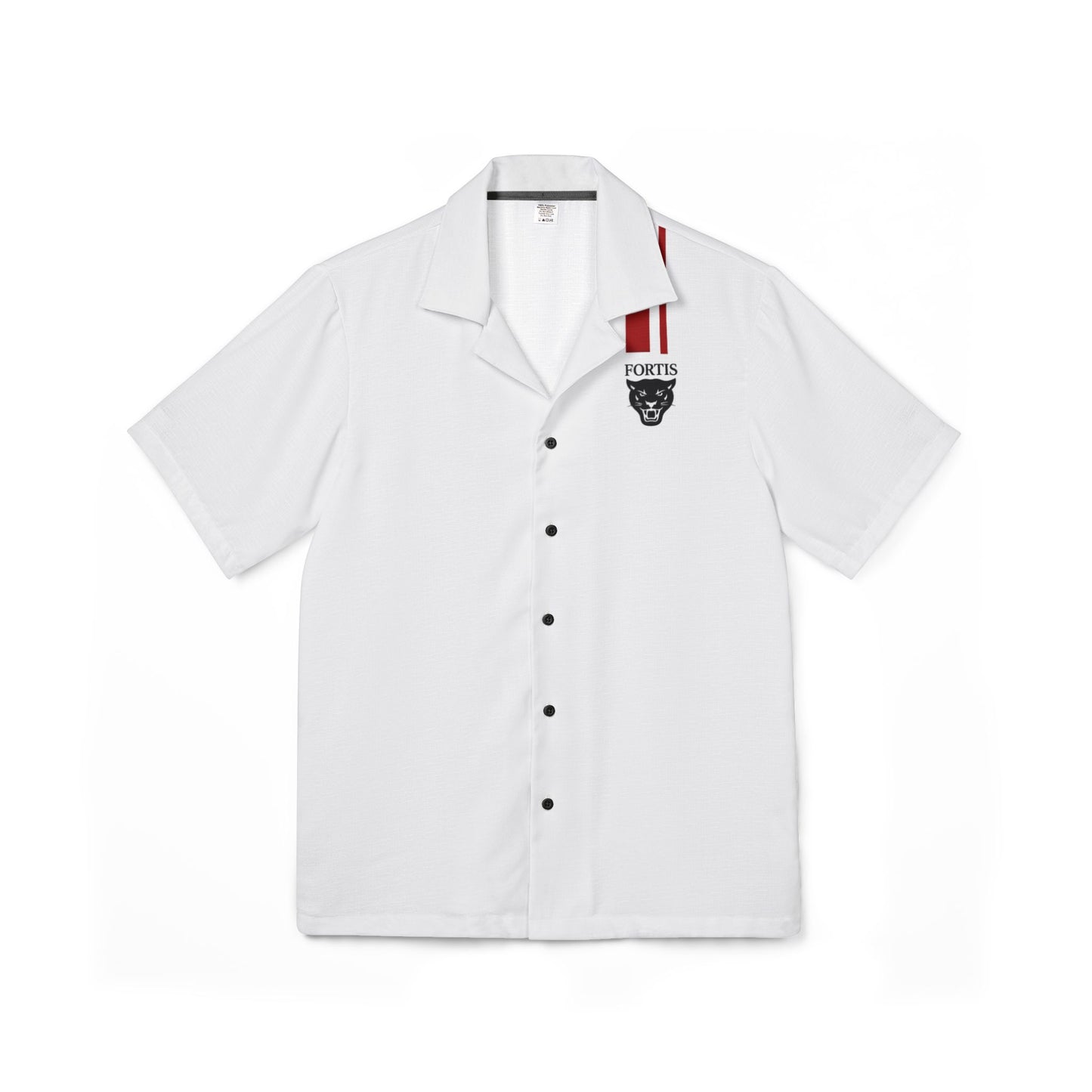 Men's Hawaiian Camp Shirt – Classic White Camp Collar Button-Up