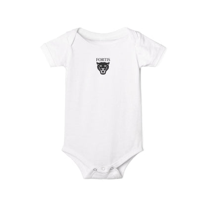 Fortis Panther Infant One-Piece Bodysuit – Cute Minimal Baby Onesie