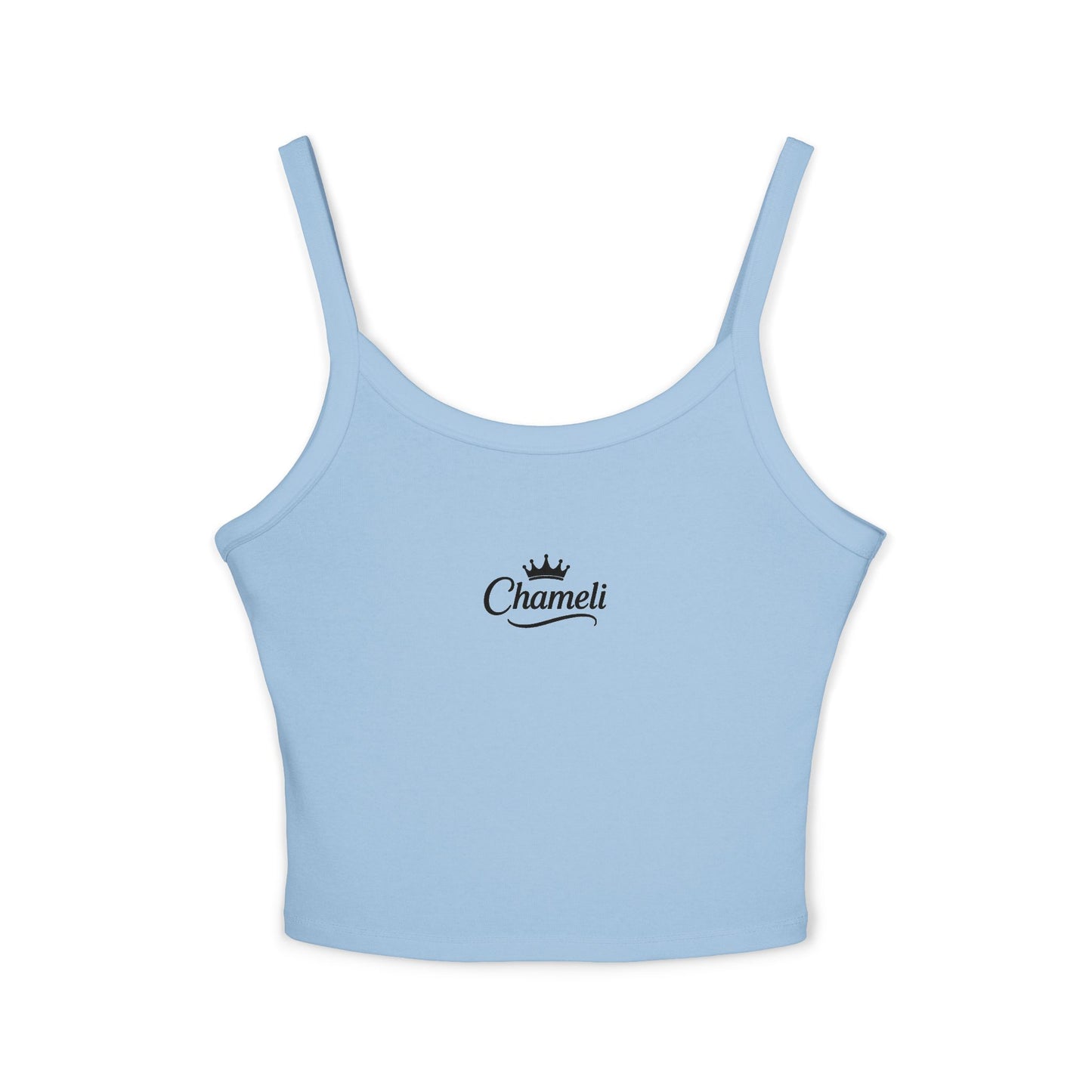 Chamel Crown Logo Spaghetti Strap Tank