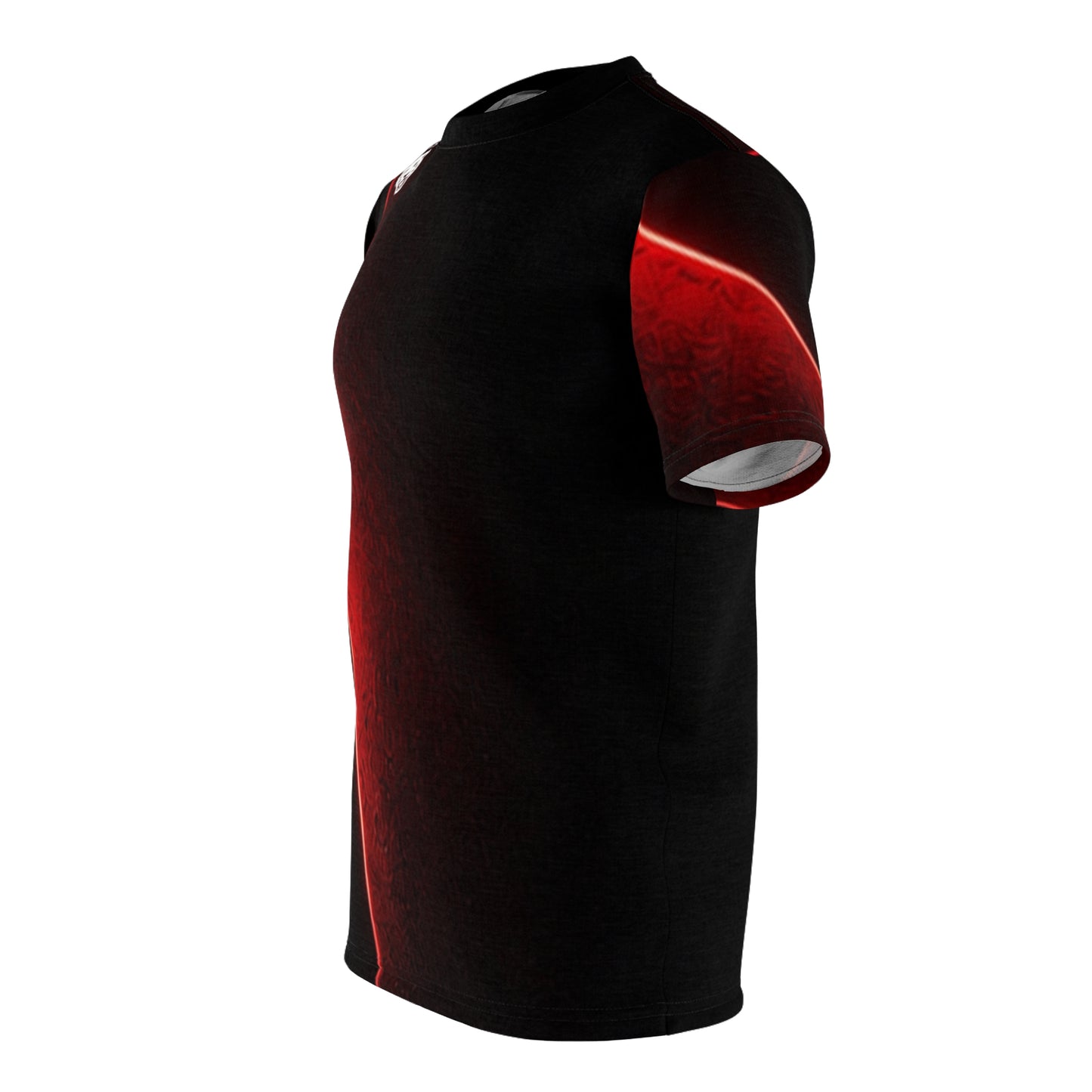 Fortis Panther Tee — Bold Red & Black All-Over Print Shirt