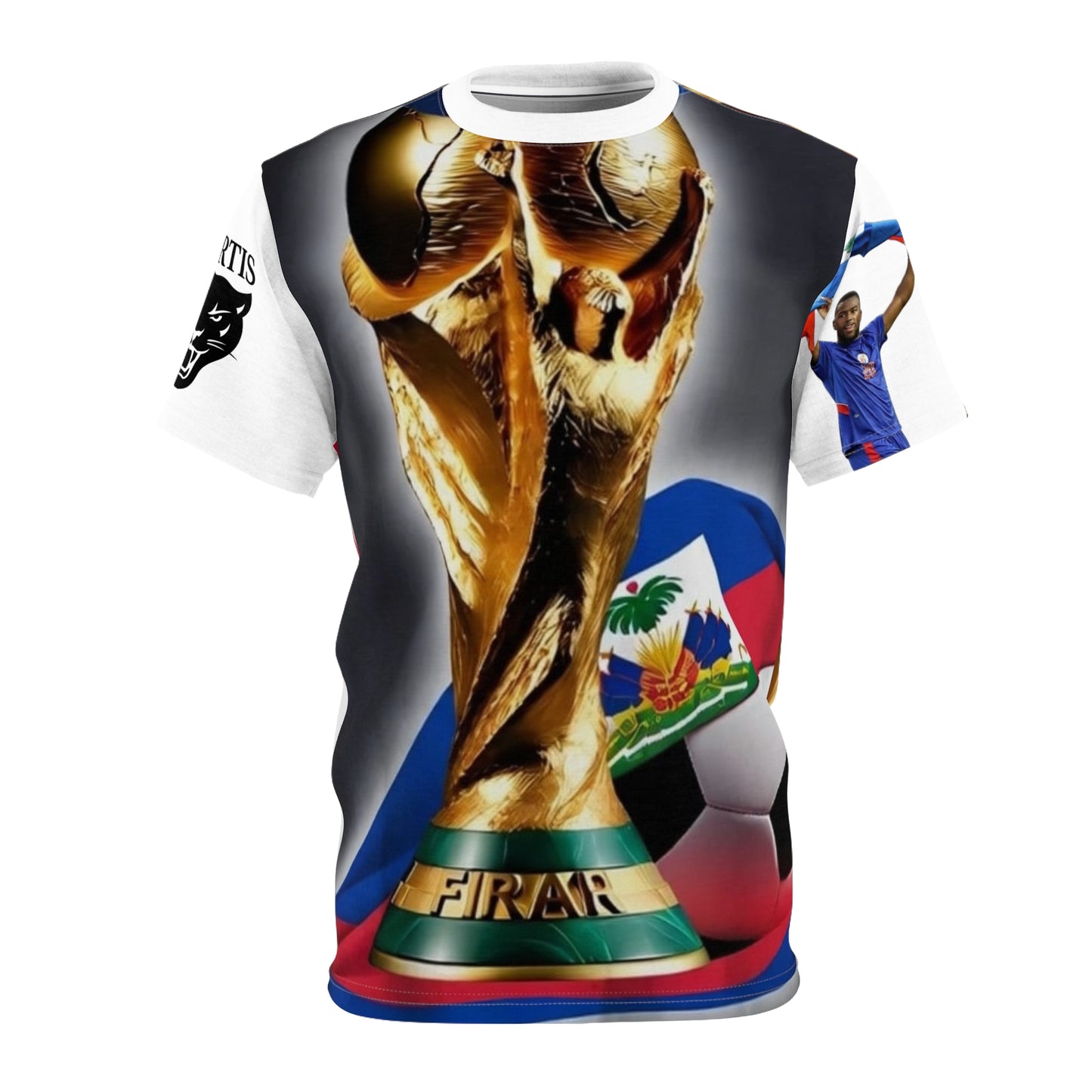 Haiti World Cup Soccer Trophy Tee