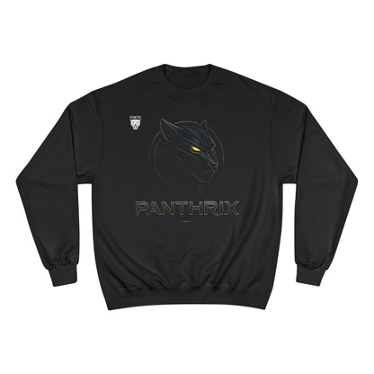 Panthrix Black Crewneck Sweatshirt — Panther Logo Athletic Streetwear