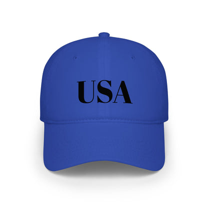 USA Low Profile Baseball Cap — Patriotic Red Hat for 4th of July & Everyday Wear