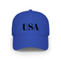 USA Low Profile Baseball Cap — Patriotic Red Hat for 4th of July & Everyday Wear