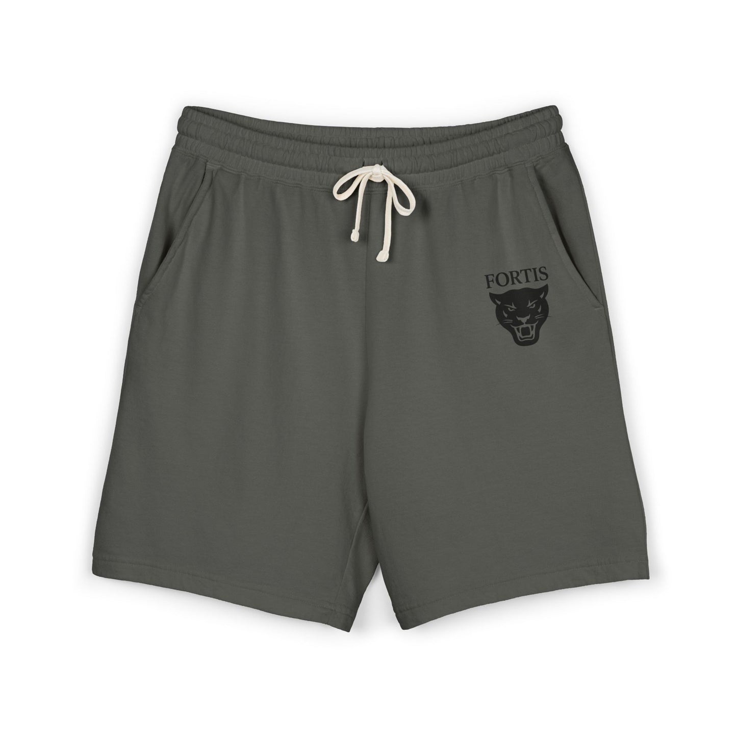 Fortis Panther Sweat Shorts — Lightweight Garment-Dyed Fleece