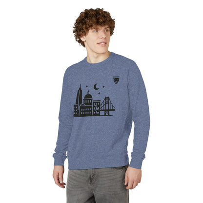 City Skyline Crewneck Sweatshirt — Nightscape San Francisco Graphic