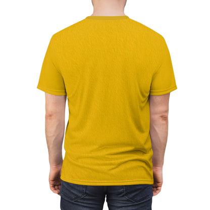Fortis Stripe Tee — Yellow Athletic Cut & Sew T‑Shirt