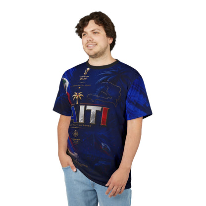Haiti World Cup 2026 All-Over Print Tee — Haiti Flag Soccer Fan Shirt