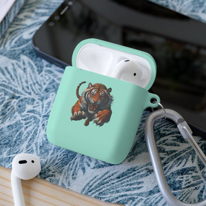 Tiger Themed AirPods Case Cover, Perfect Gift for Animal Lovers, Unique AirPods Accessory, Trendy Tech Gadgets, Birthday and Holiday Present