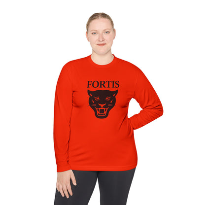Fortis Panther Long Sleeve Tee — Athletic Mascot Graphic Shirt
